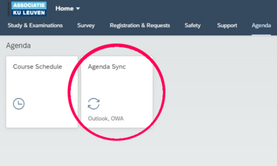 Image 1 - Where to find Agenda Sync